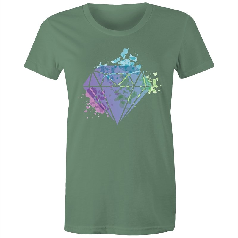 Women's Watercolour Diamond T-shirt