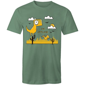 Men's I'm Offline Dinosaur T-shirt