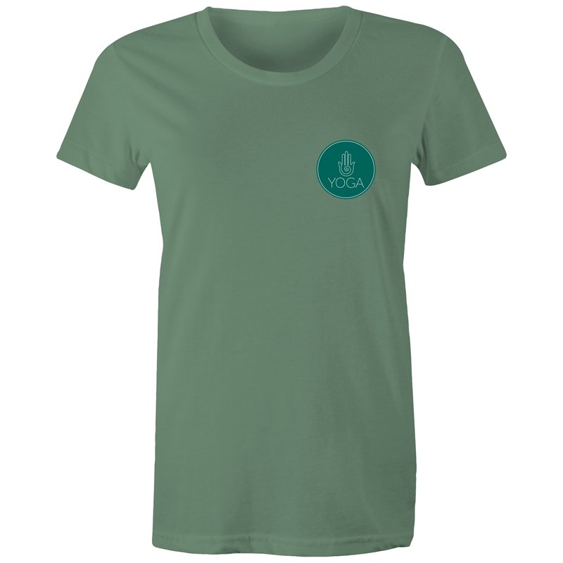 Women's Yoga Logo Pocket Print T-shirt