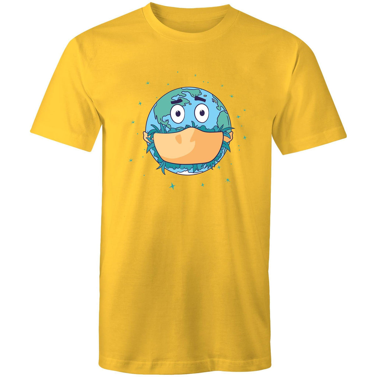 Men's Face Mask Earth T-shirt