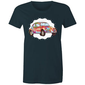 Women's Hippie Car T-shirt