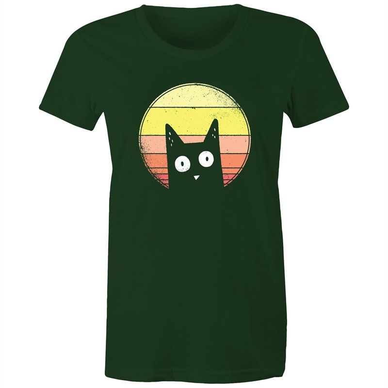 Women's Curious Cat T-shirt