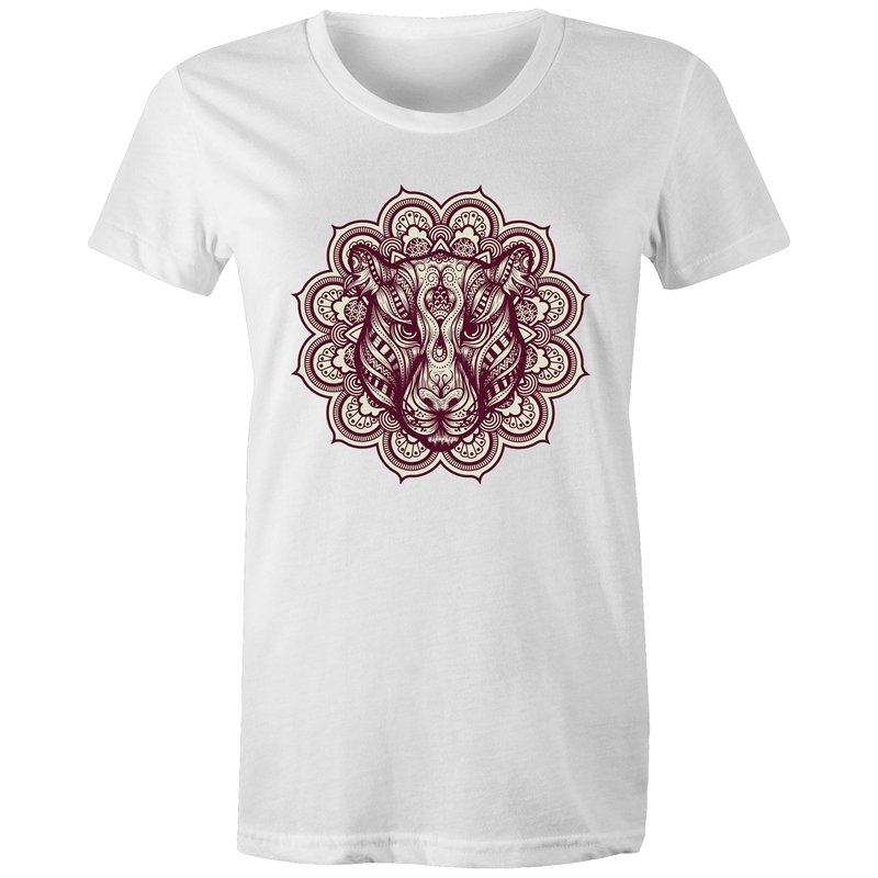 Women's Mandala Lotus Jaguar T-shirt