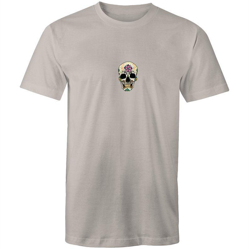 Men's Floral Flower Skull T-shirt