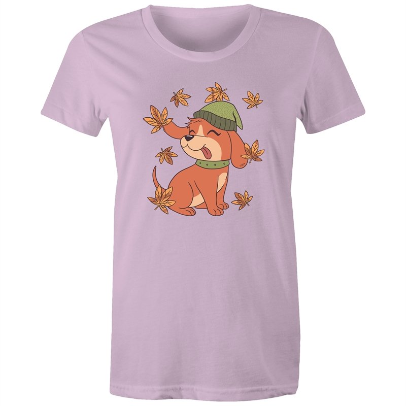 Women's Cute Spring Puppy T-shirt
