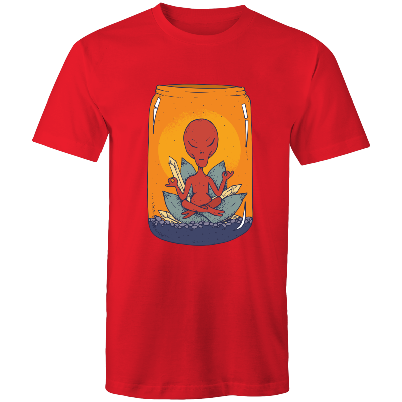 Men's Meditating Alien Lotus T-shirt
