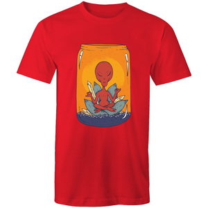 Men's Meditating Alien Lotus T-shirt