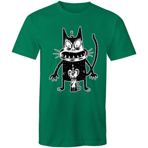 Men's Angry Cat Birthday Printed T-shirt