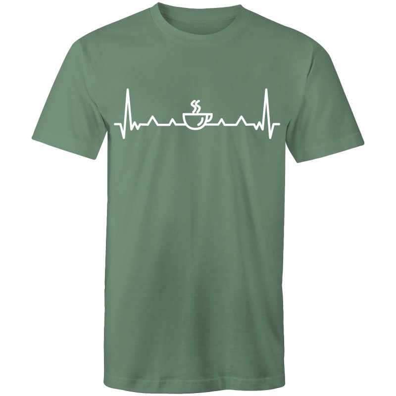 Men's Heartbeat Coffee T-shirt