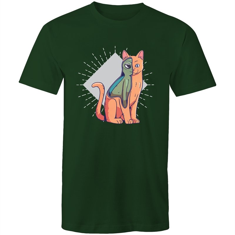 Men's Abstract Cat Alien T-shirt