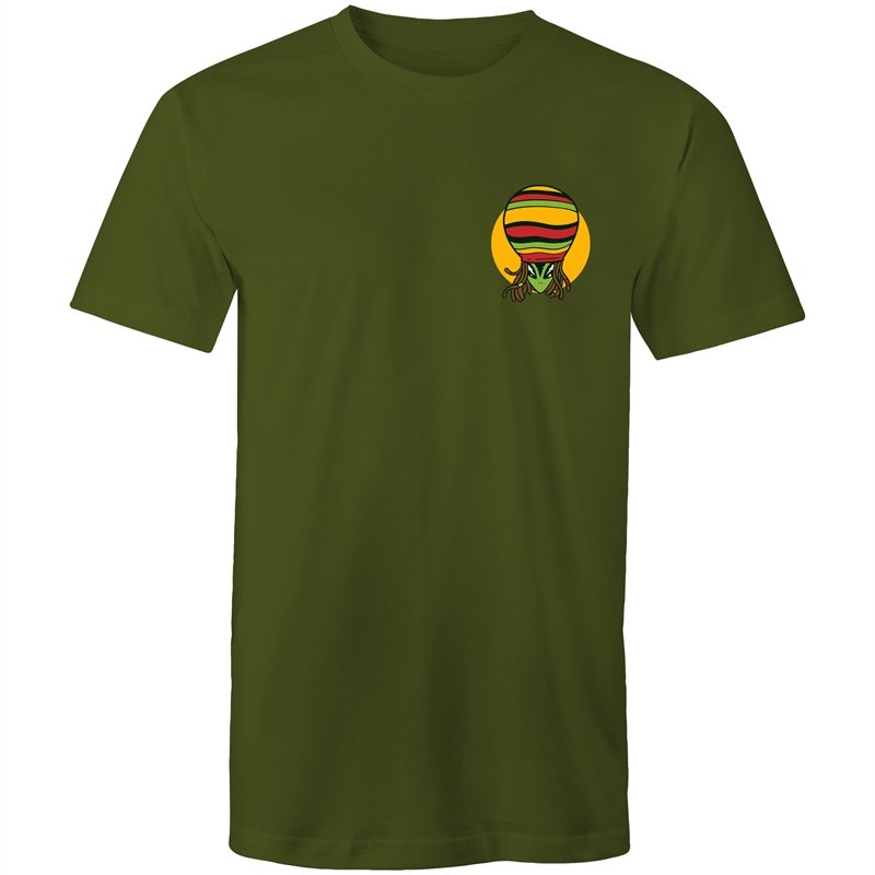 Men's Rasta Alien Dreadlock Pocket T-shirt
