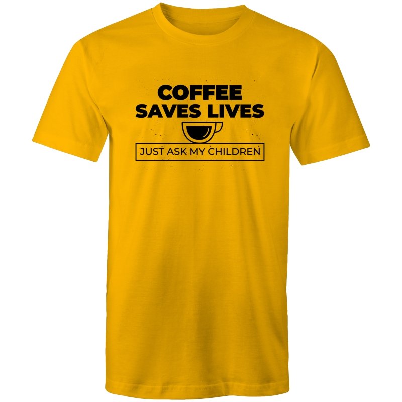 Men's Coffee Saves Lives T-shirt