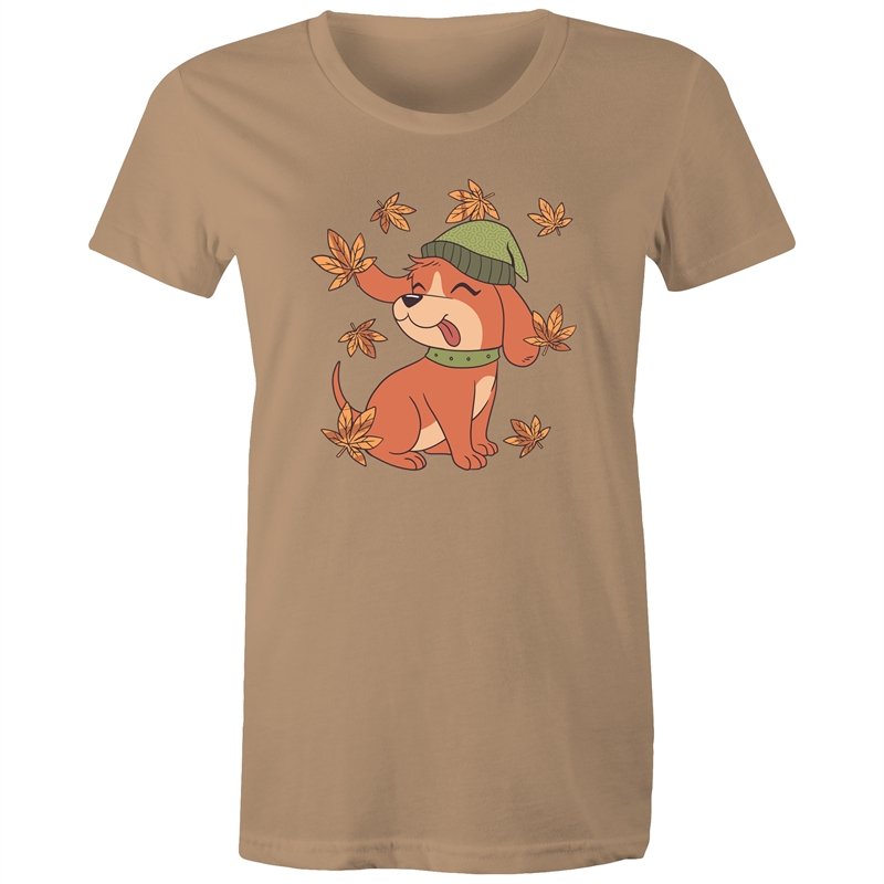 Women's Cute Spring Puppy T-shirt