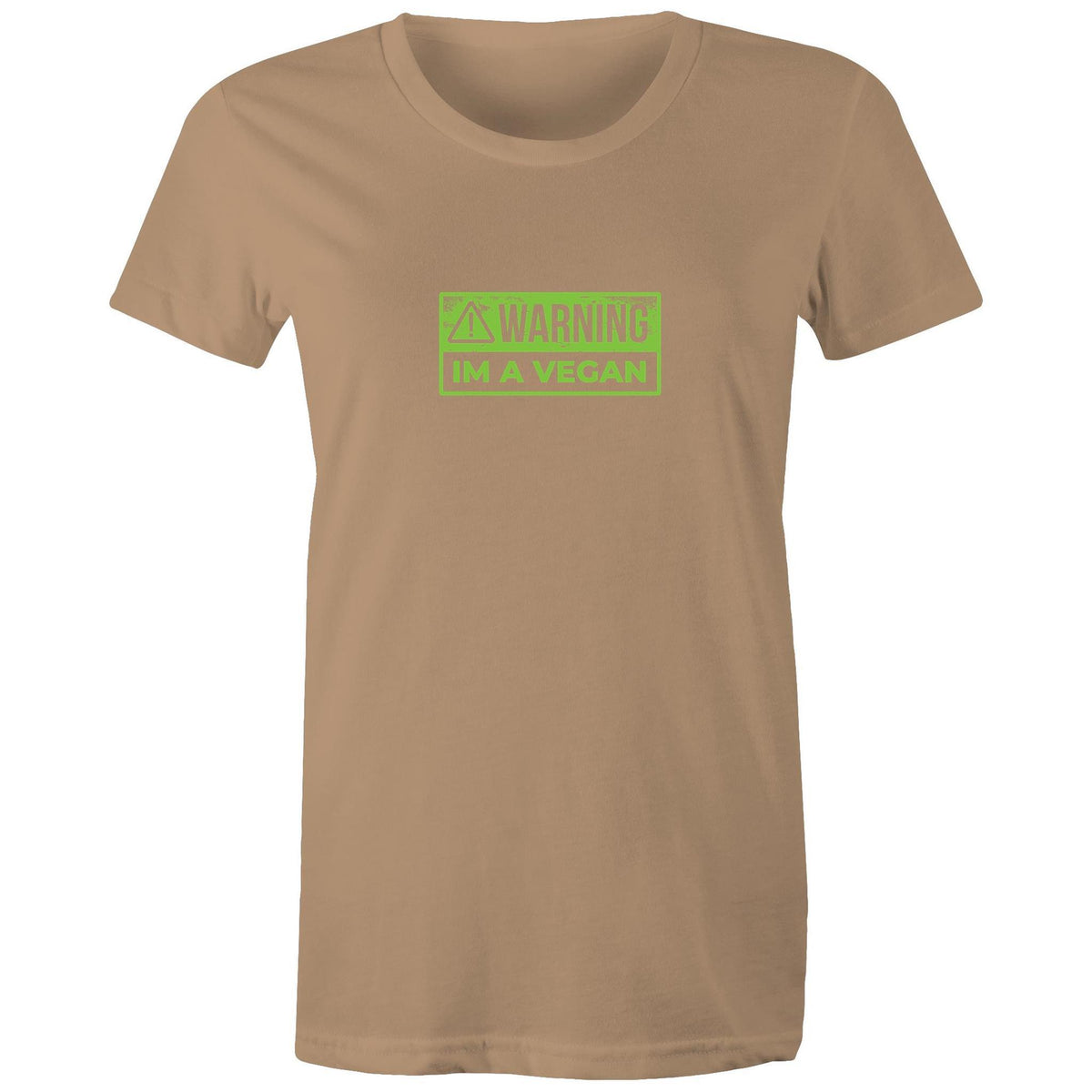 Women's Vegan Warning T-shirt