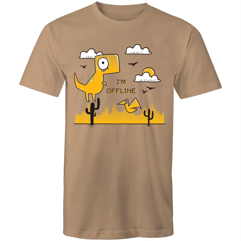 Men's I'm Offline Dinosaur T-shirt