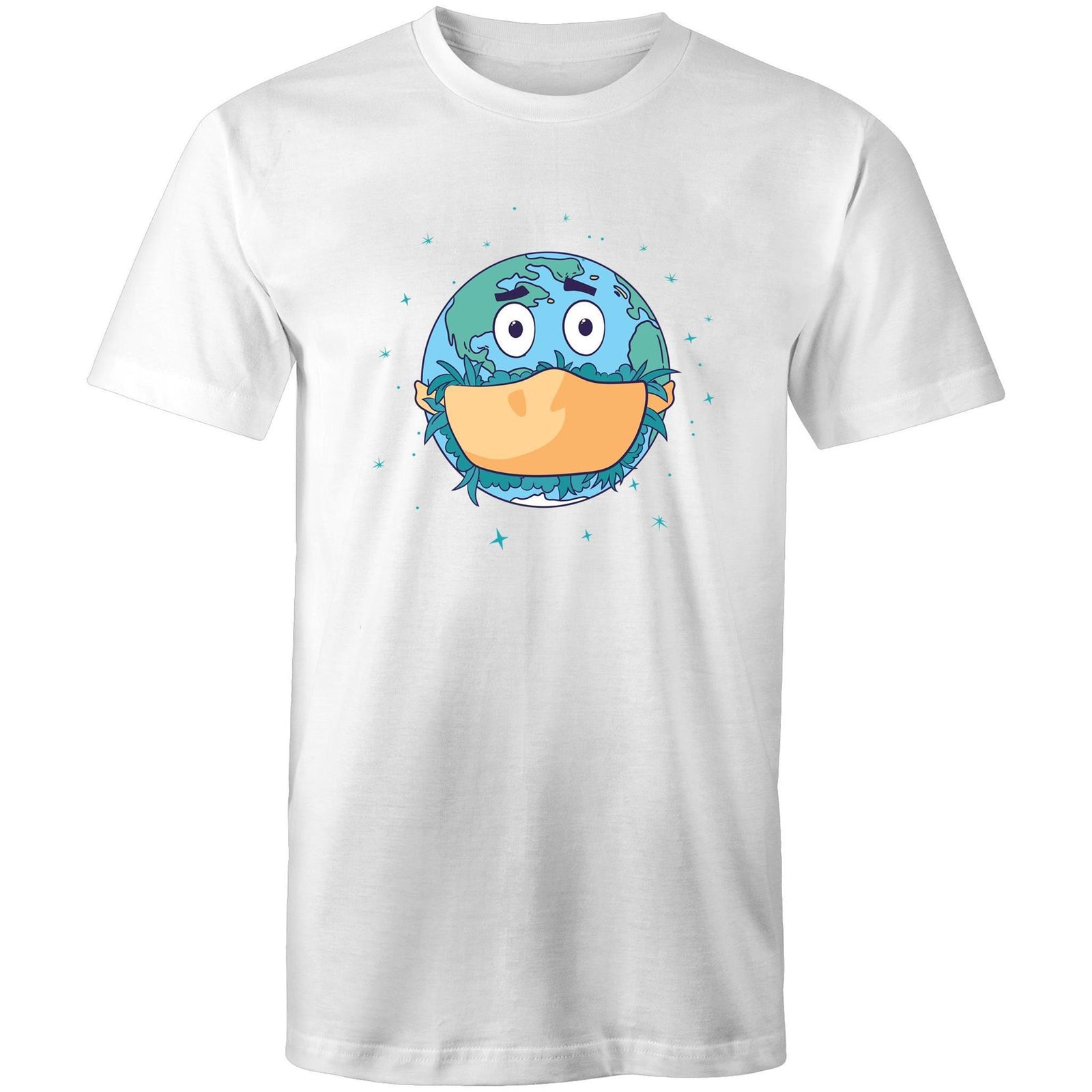 Men's Face Mask Earth T-shirt