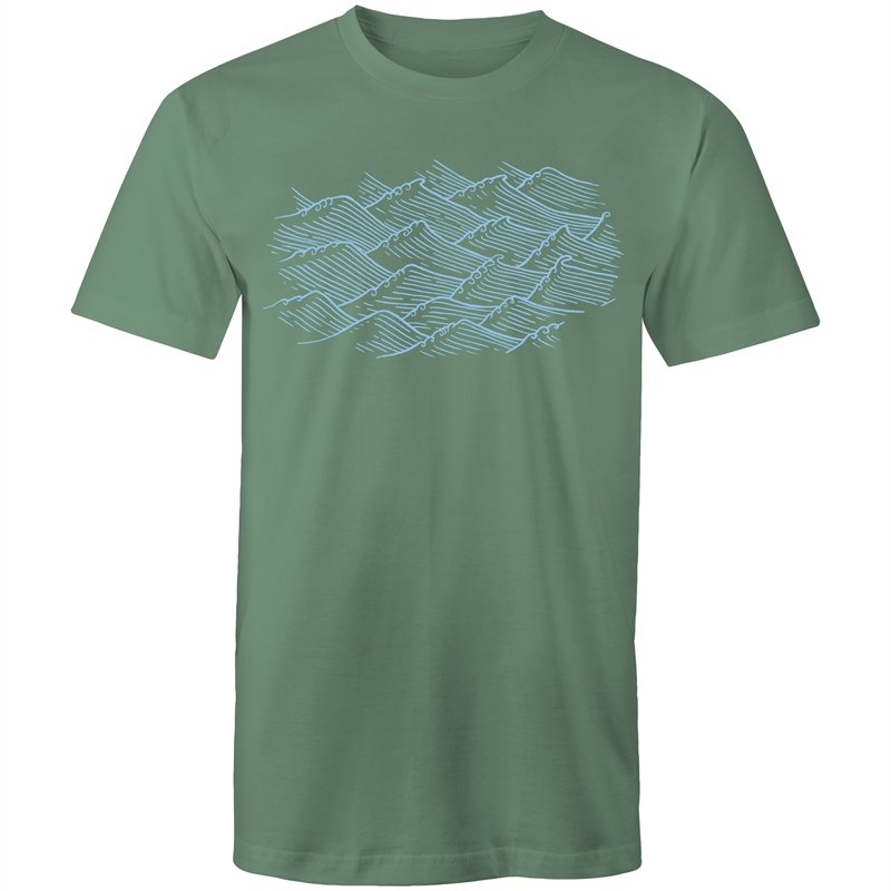 Men's Abstract Mountain Waves T-shirt