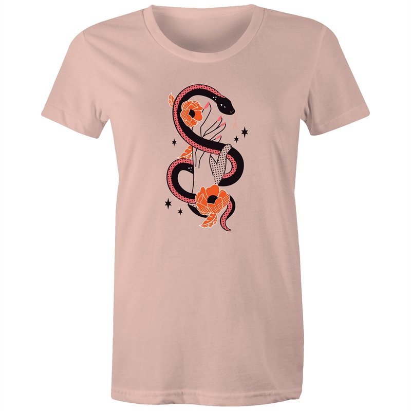 Women's Caduceus Hand Styled T-shirt