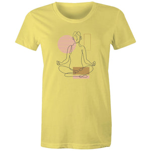 Women's Yoga Line Art T-shirt