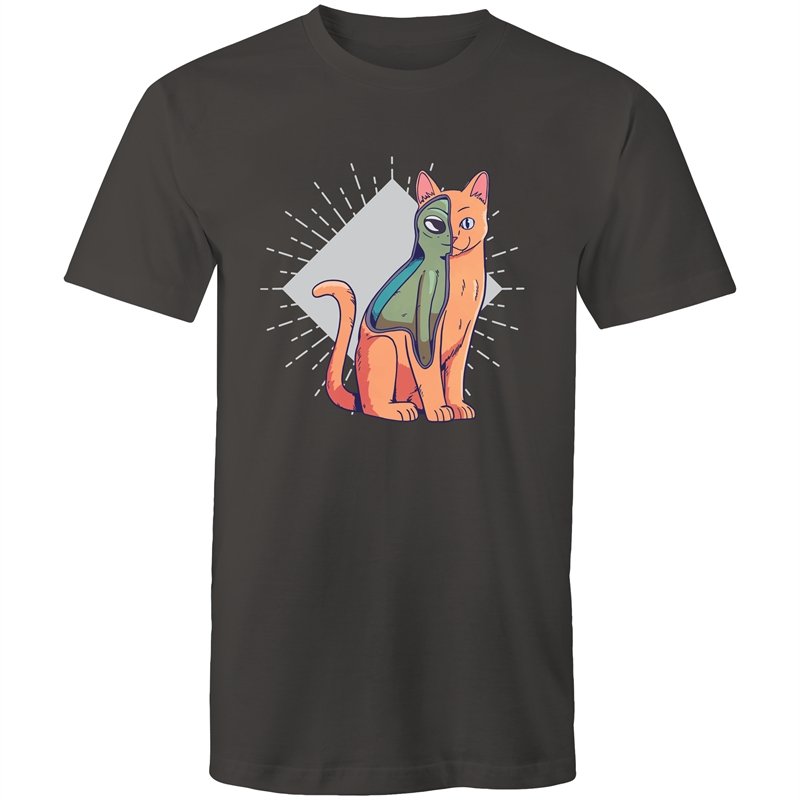 Men's Abstract Cat Alien T-shirt