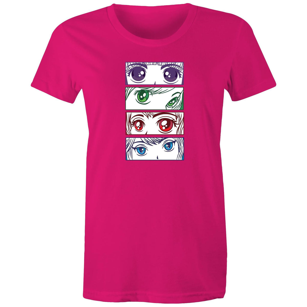Women's Anime Girl Eyes T-shirt