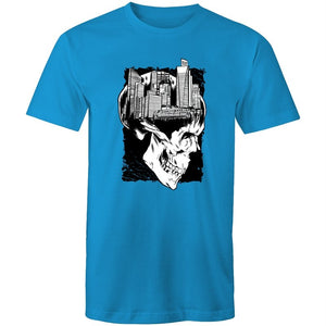 Men's City Skull Creative T-shirt