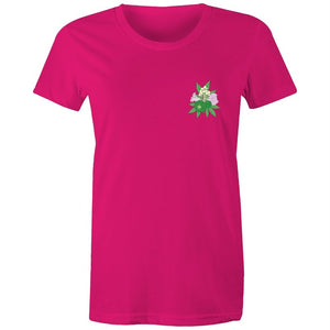 Women's Psychedelic Plant Pocket T-shirt
