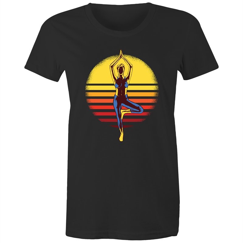 Women's Yoga Sunset T-shirt