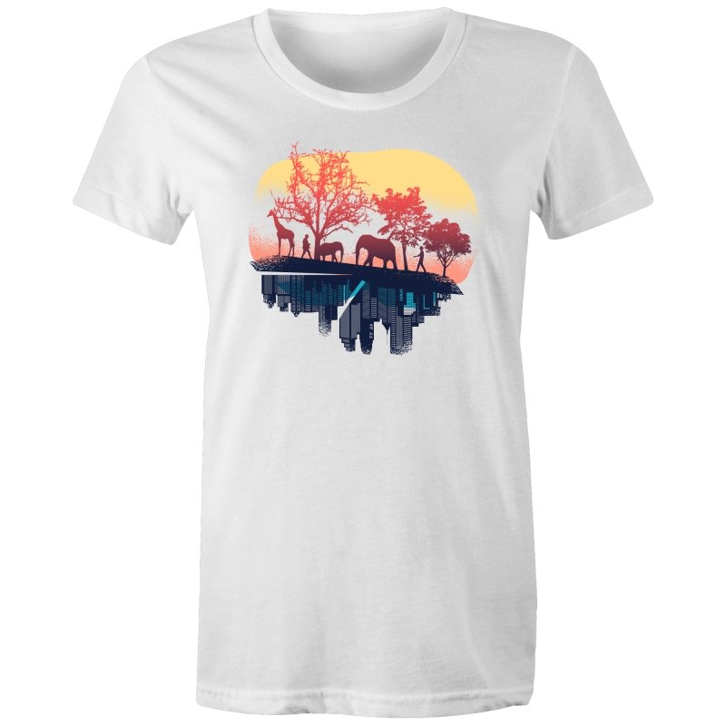 Women's Nature And City Contrast T-shirt