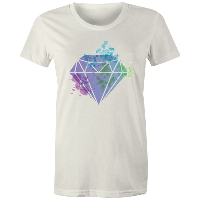 Women's Watercolour Diamond T-shirt
