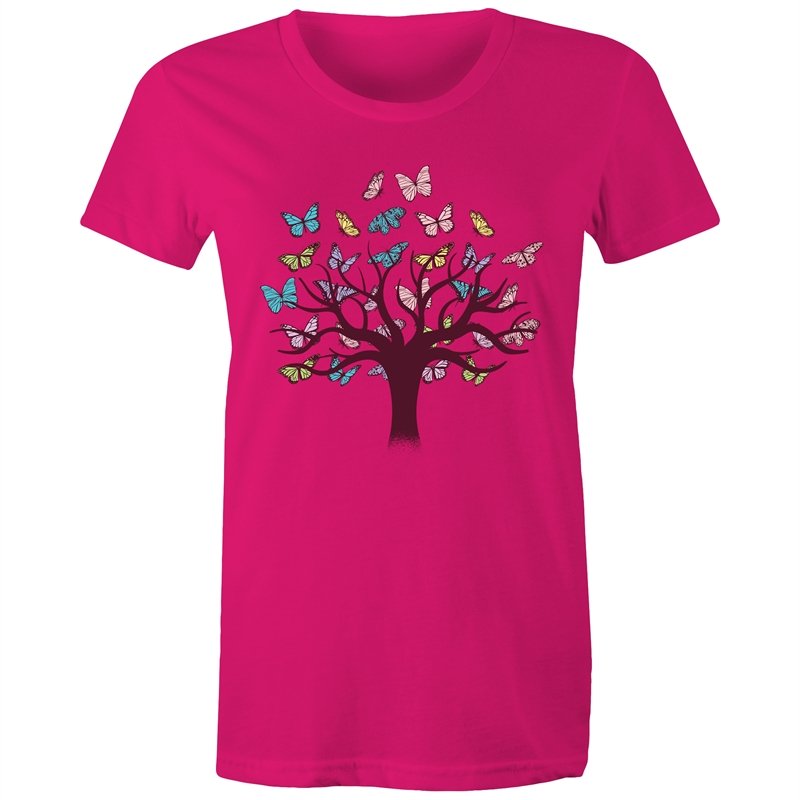 Women's Butterfly Tree Of Life T-shirt