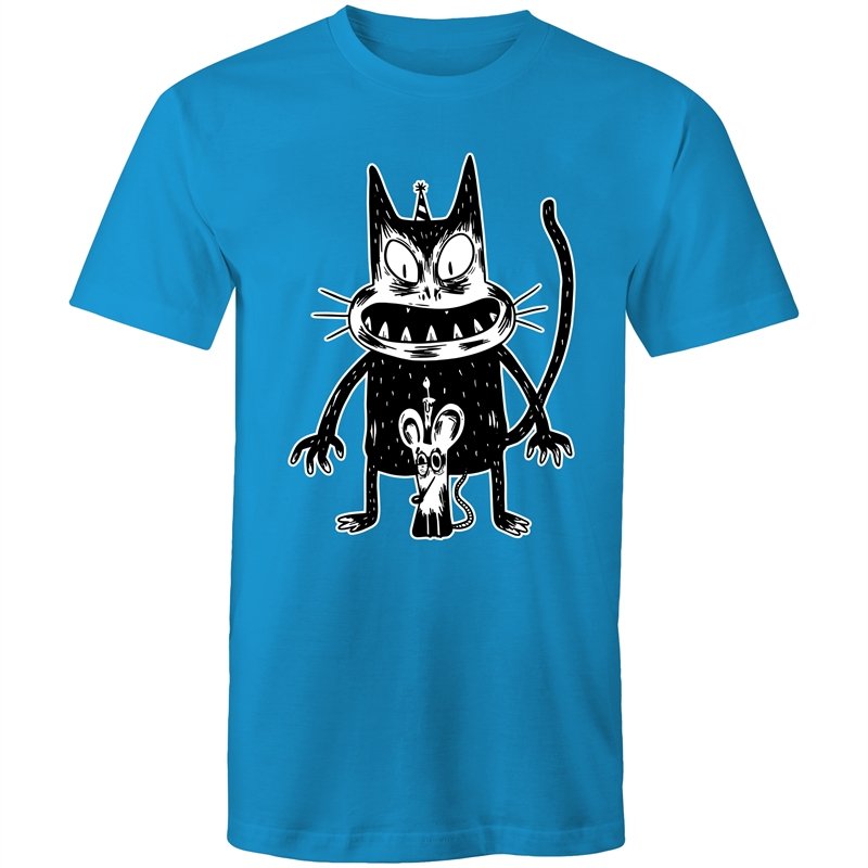 Men's Angry Cat Birthday Printed T-shirt