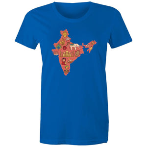 Women's Map Of India T-shirt