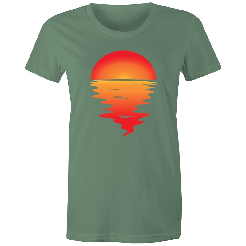 Women's Red Sunset T-shirt