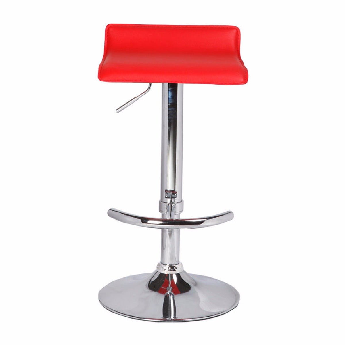 Red Bar Stools With Adjustable Gas Lift