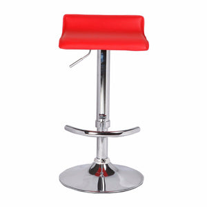 Red Bar Stools With Adjustable Gas Lift
