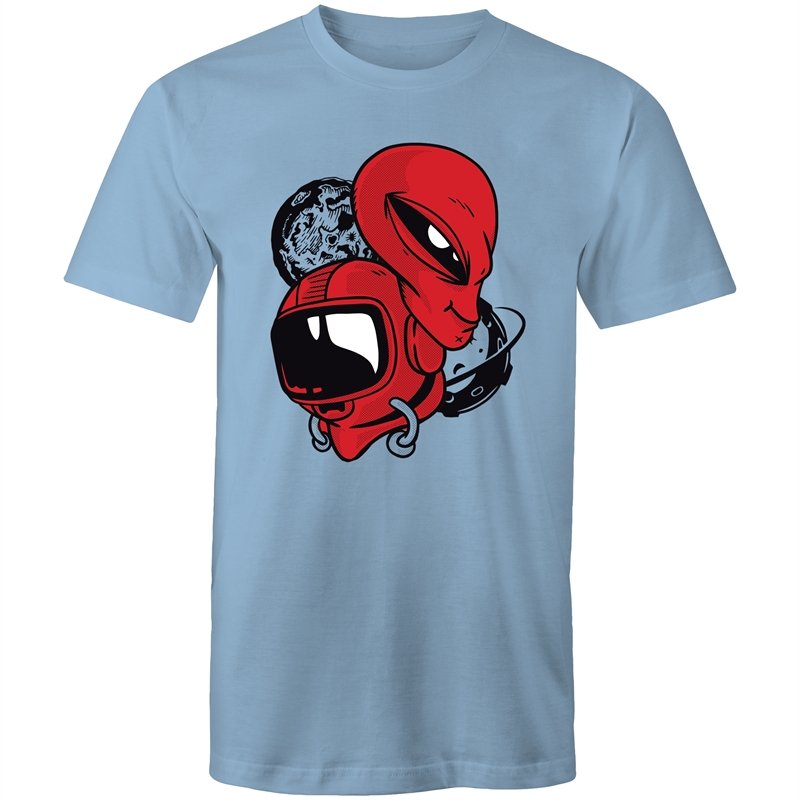 Men's Red Alien Space T-shirt