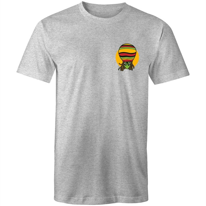 Men's Rasta Alien Dreadlock Pocket T-shirt