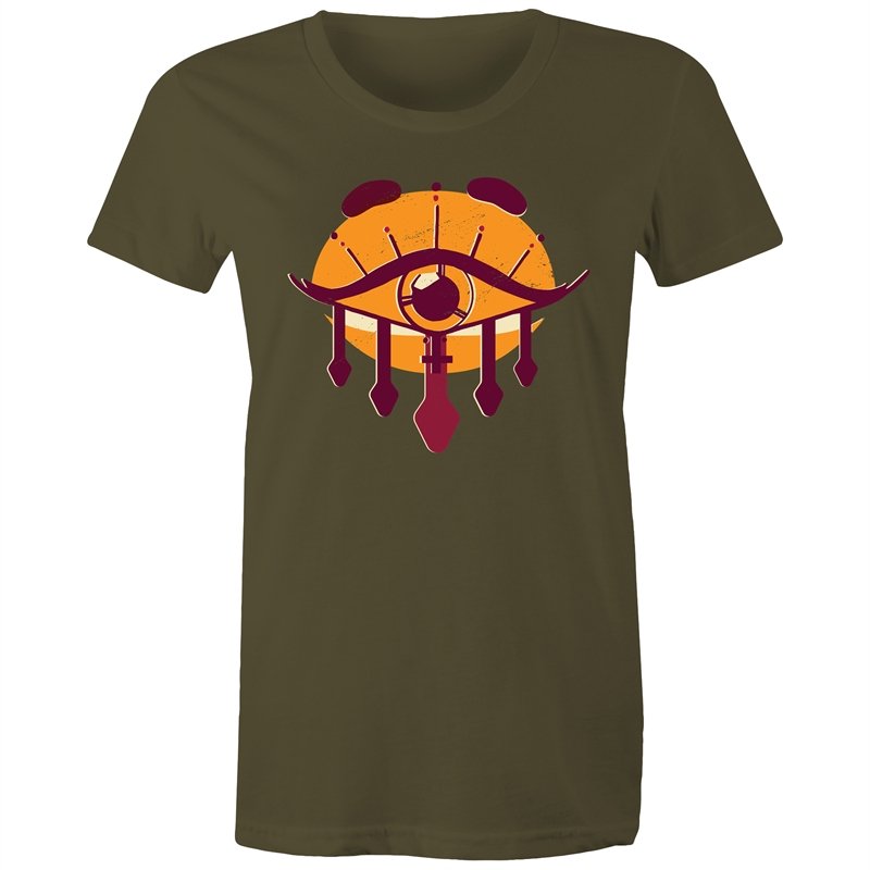Women's Orange All Seeing Eye T-shirt