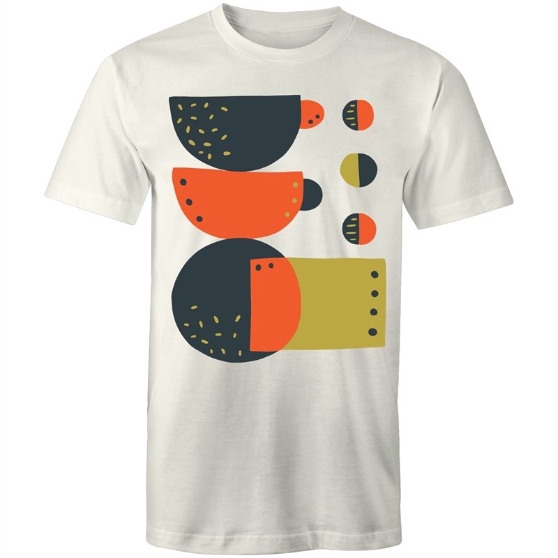 Men's Abstract Earth Coloured T-shirt