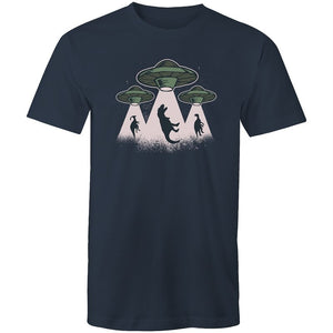 Men's Alien Dinosaur Abduction T-shirt