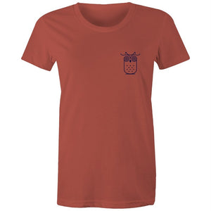 Women's Awake Owl Pocket T-shirt