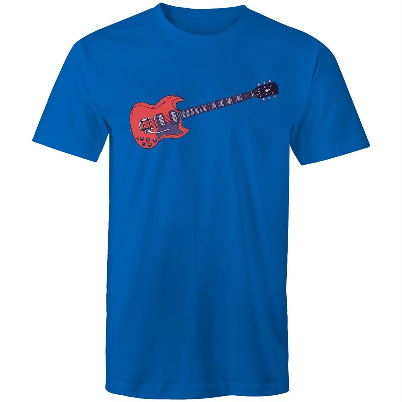 Men's Red Guitar T-shirt