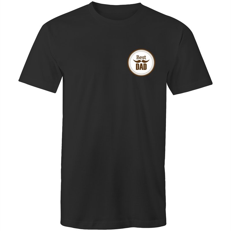 Men's Best Dad Badge T-shirt