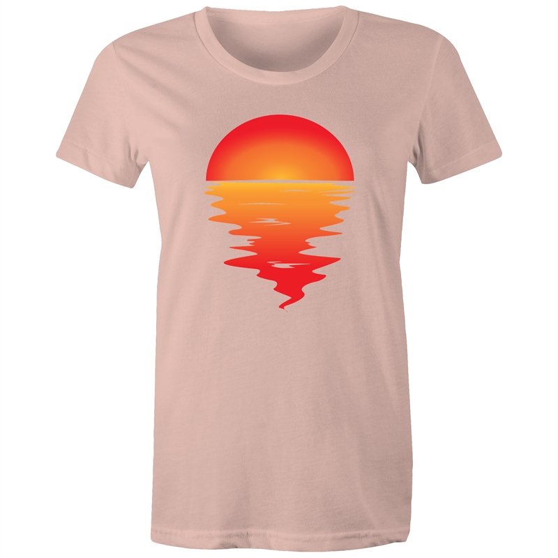 Women's Red Sunset T-shirt