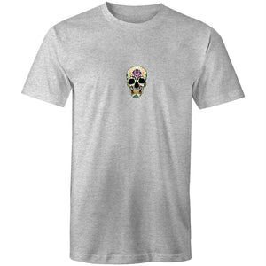 Men's Floral Flower Skull T-shirt