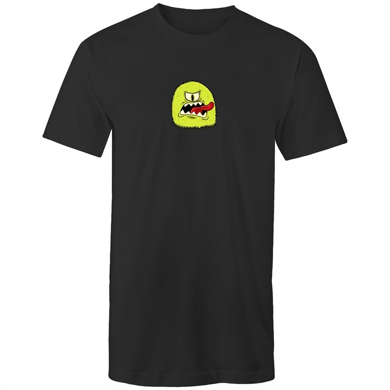 Men's Long Styled Green Monster T-shirt