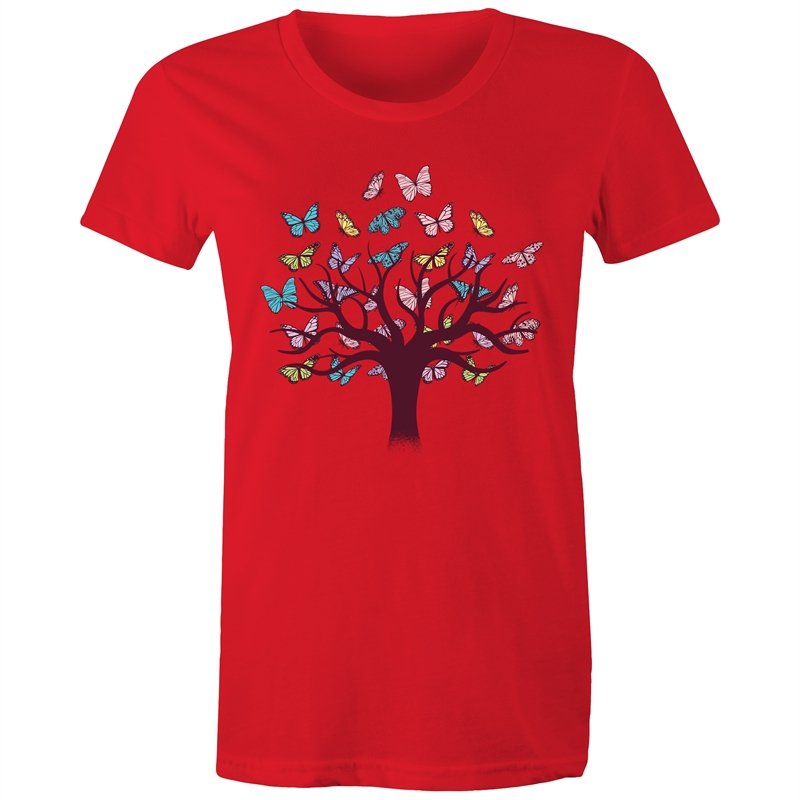 Women's Butterfly Tree Of Life T-shirt