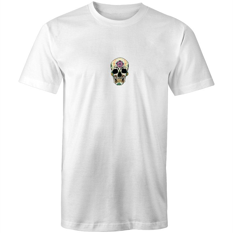 Men's Floral Flower Skull T-shirt