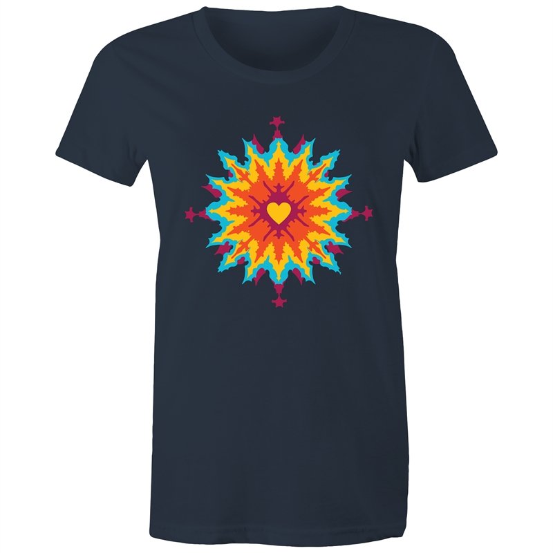 Women's Abstract Heart T-shirt